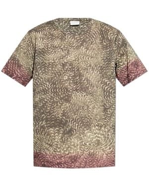 Dries Van Noten Allover Printed Crewneck T-Shirt - Multicolour