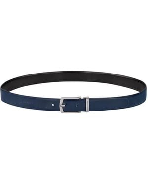 Longchamp Delta Double-Sided Belt - White