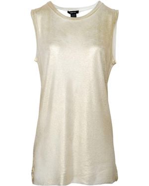 Avant Toi Round-Neck Vest - Natural