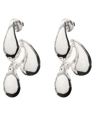 Bottega Veneta Teardrop Earrings - White