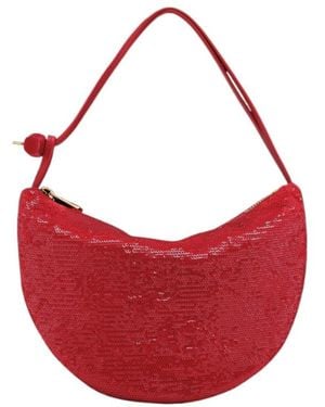 Longchamp Le Roseau Fortune Cookie Clutch Bag - Red