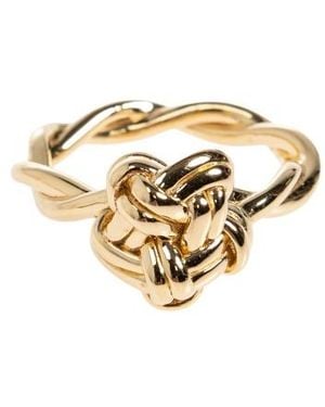 Bottega Veneta Knot-Motif Ring - Metallic