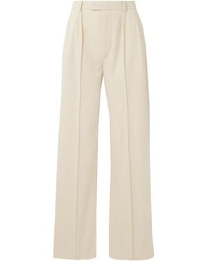 Wardrobe NYC Casual Trousers With Belt Loops - White
