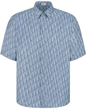 Dior Homme Short-Sleeved Button-Up Shirt - Blue