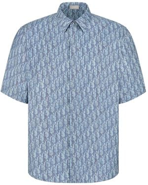Dior Homme Short-Sleeved Button-Up Shirt - Blue