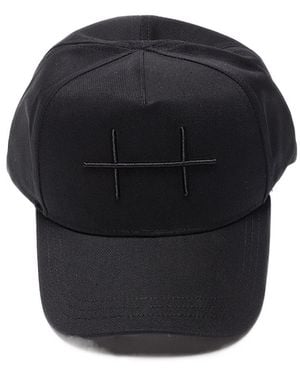 HELIOT EMIL Embroidered Baseball Cap - Black