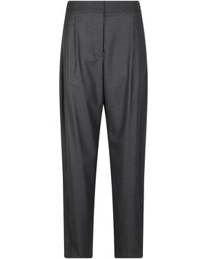 ERMANNO FIRENZE Pleated Tapered Casual Pants - Gray