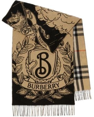 Burberry Wide Reversible Stormy Knight Scarf - Multicolour
