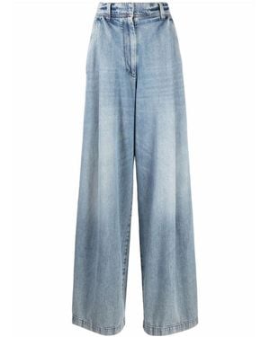 Brunello Cucinelli Light Wash Pleated Jeans - Blue