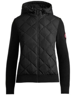 Canada Goose Hybridge Quilted Knit Hoodie - Black