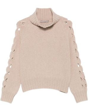 D.exterior Long-Sleeve Roll-Neck Jumper - Natural