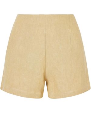 LeKasha Heavy Linen Shorts - Natural