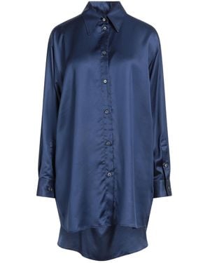 MM6 by Maison Margiela Solid Colour Shirts - Blue