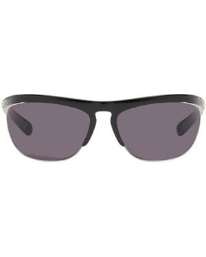 Bottega Veneta Eyewear Shield Wraparound Sunglasses - Metallic