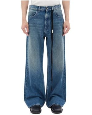 Ann Demeulemeester Five-Pocket Flared Jeans - Blue