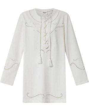 Isabel Marant Long-Sleeved Dress - White