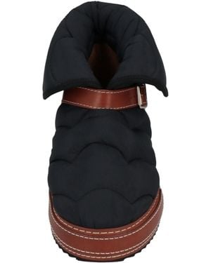 Chloé Two-Tone Spliced Quilted Ankle Boots - Blue