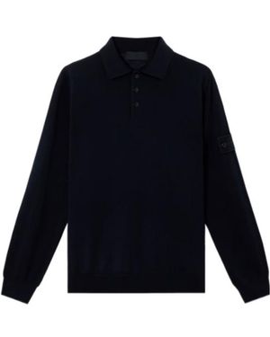 Stone Island Long-Sleeve Polo Sweater - Blue