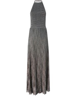 Missoni Pleated Halterneck Dress - Grey