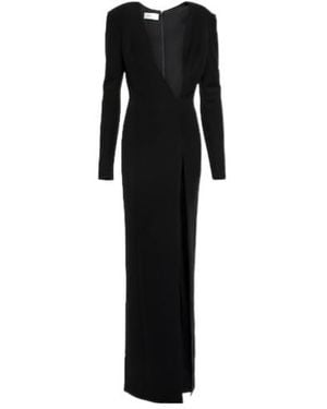 Monot Asymmetric Gown - Black