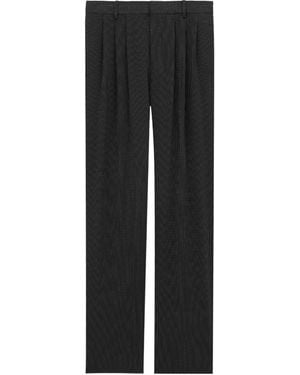 Saint Laurent Polka-Dot Trousers - Black