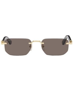 Cartier Geometric Frame Sunglasses - White
