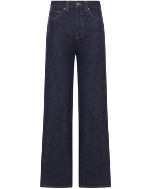 KHAITE Bonnie Wide-Leg Jeans - Blue