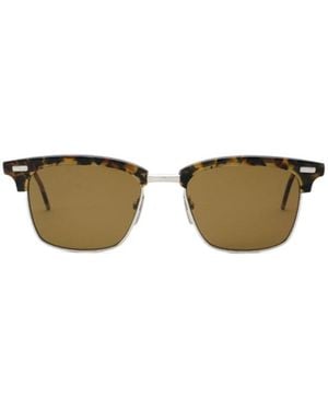 Thom Browne Eyewear Square Frame Sunglasses - Multicolor