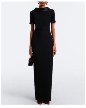 Roland Mouret Fitted Maxi Dress - Black