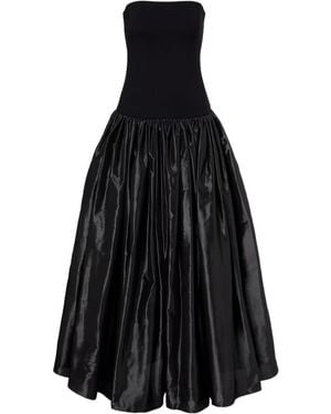 Coperni Loose Pleated Dress Skirt - Black