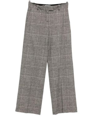 Circolo 1901 Belt Loop Wide-Leg Pants - Gray