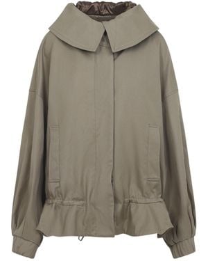 Dries Van Noten Villas Hooded Drawstring Jacket - Gray