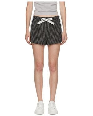 Marissa Chiara Logo Webbing Shorts - Black