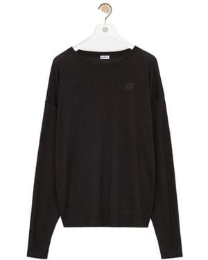 Loewe Logo Wool Knitwear - Black