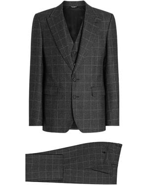 Dolce & Gabbana Single-Breasted Tailored Suit - Black