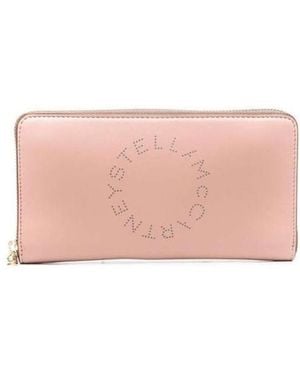 Stella McCartney Logo Perforated Zipped Wallet - Pink