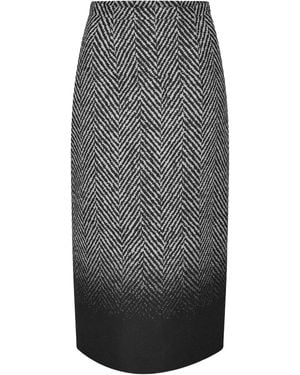 Givenchy Fitted Midi Skirt - Grey