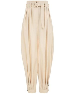 Zimmermann Wool Harem Trousers - Natural