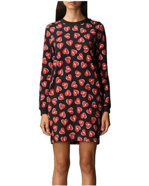 Moschino Pattern Printed Dress - Red