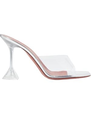 AMINA MUADDI Lupita Pvc And Leather Mules - White