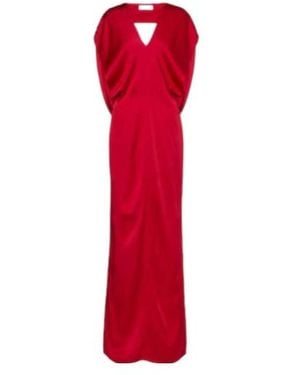Stella McCartney Draped Satin Gown - Red