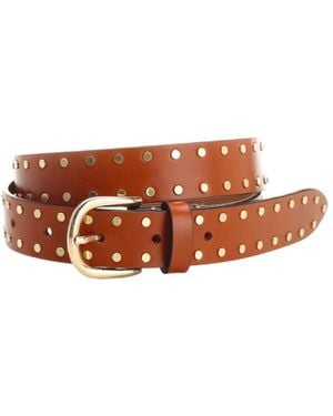 Isabel Marant Stud-Detailed Belt - Brown
