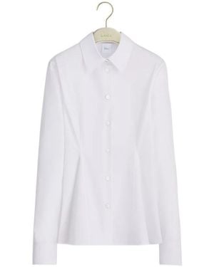 Dior Peplum Blouse - White