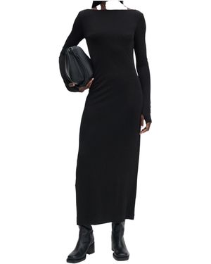 Filippa K Scooped Back Jersey Dress - Black