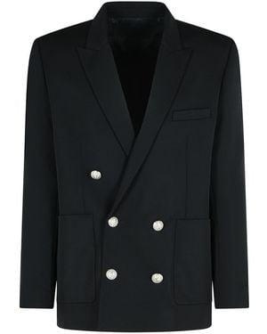 Balmain Virgin Wool Blazer - Black