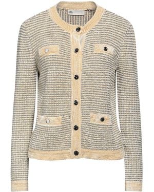 Tory Burch Striped Cardigans - White