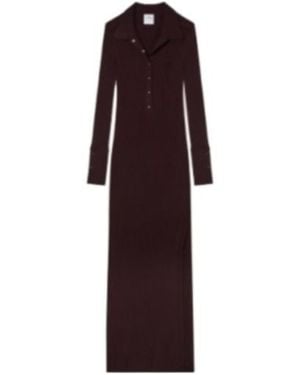 Courreges Long-Sleeved Dress - Purple