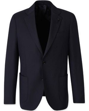 Lardini Single Breasted Tailored Jacket - Blue