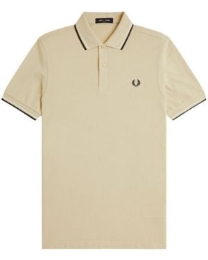 Fred Perry Short-Sleeved Polo Shirt - Natural