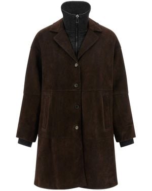 P.A.R.O.S.H. P.A.R.O..H. Monet High Neck Coat - Black